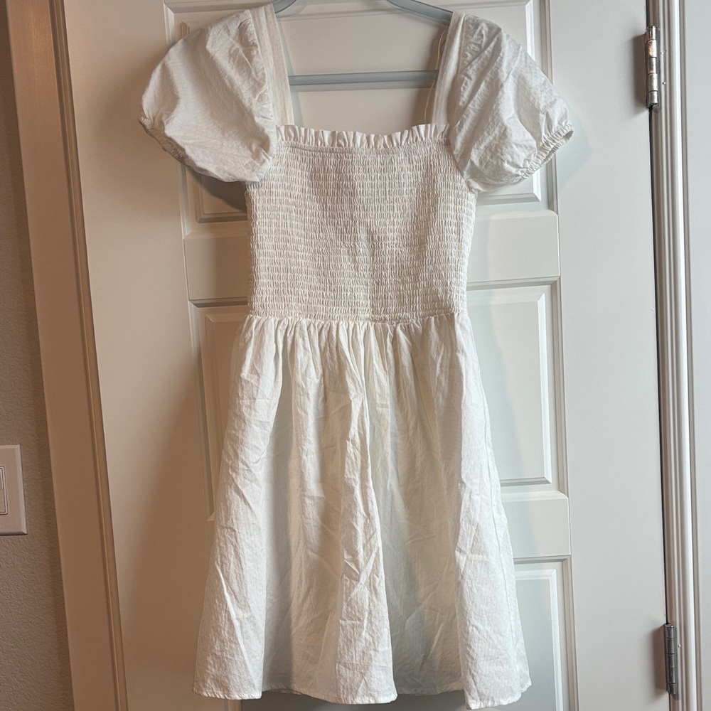 Copper Key White Casual Dress